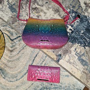 Brahmin crossbody/ shoulder bag with wallet